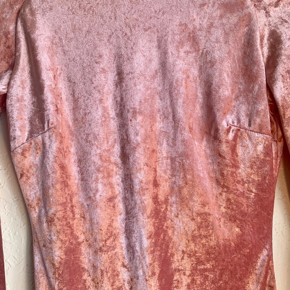 Pink Bodycon dress - crushed velvet - Picture 6 of 11